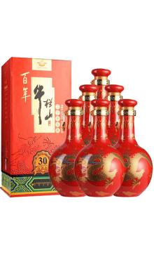 百年牛栏山 53度 30年窖藏盛世红 500ml*6瓶 礼盒装 北京 清香白酒 